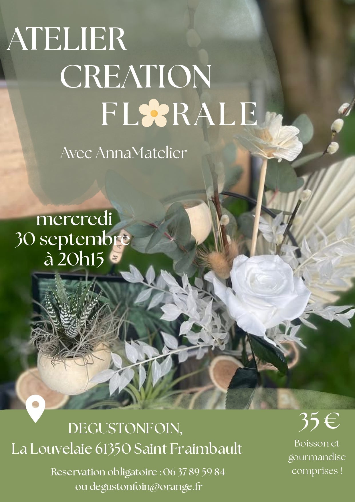 Atelier floral à la Ferme Dégustonfoin - 30/09/26