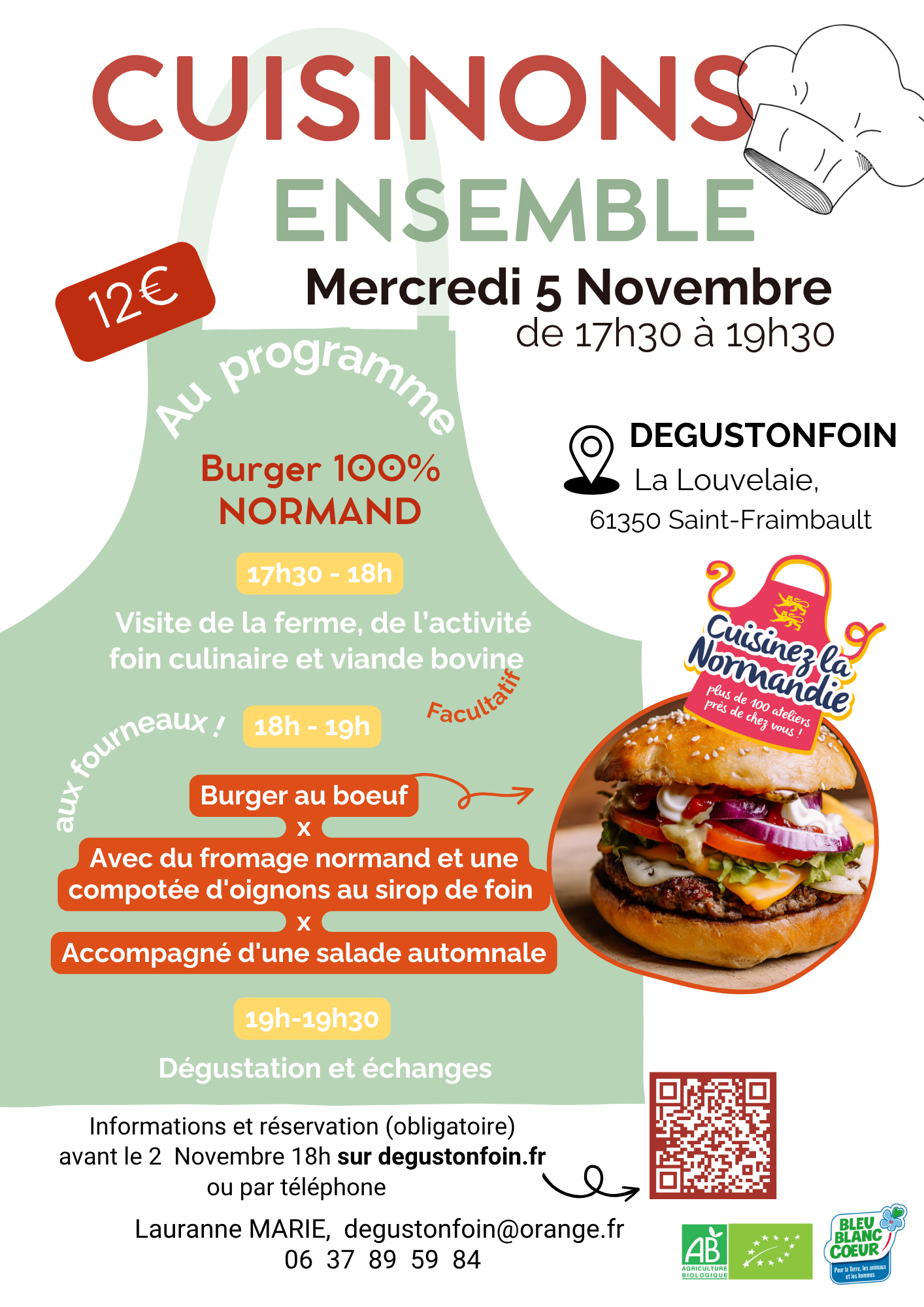 Cuisinons ensemble - Ateliers Burger 100% Normand