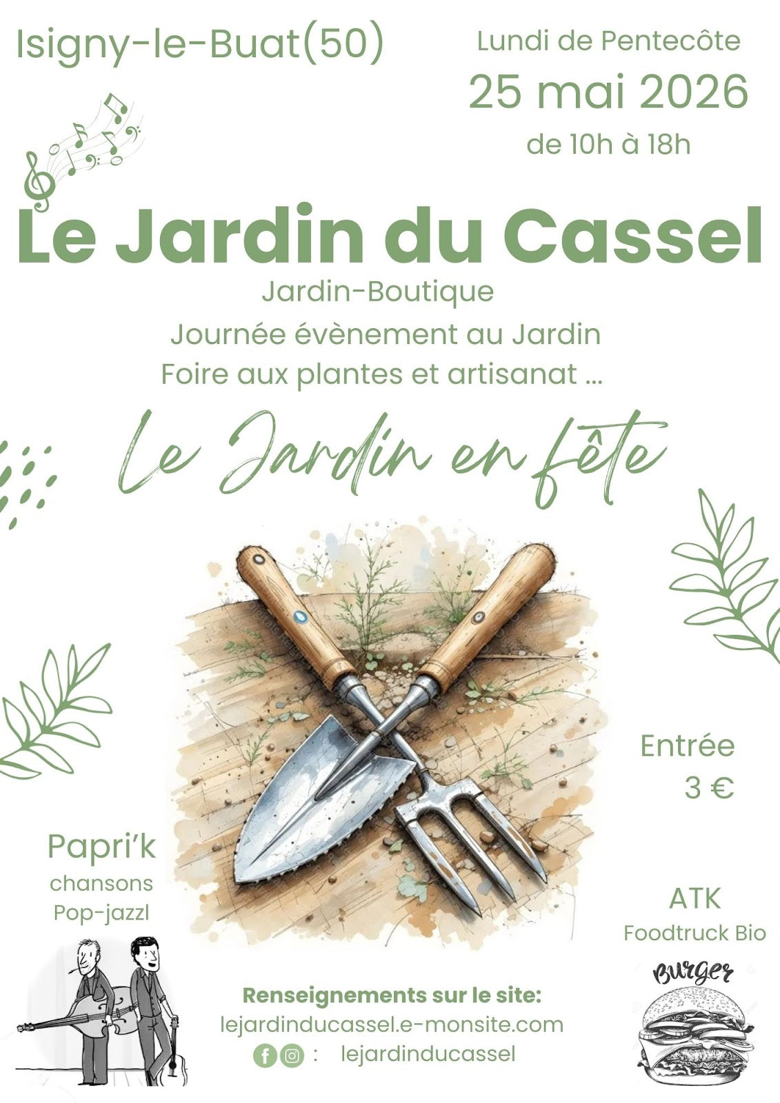 Marché le 25 Mai 2026 au jardin du Cassel