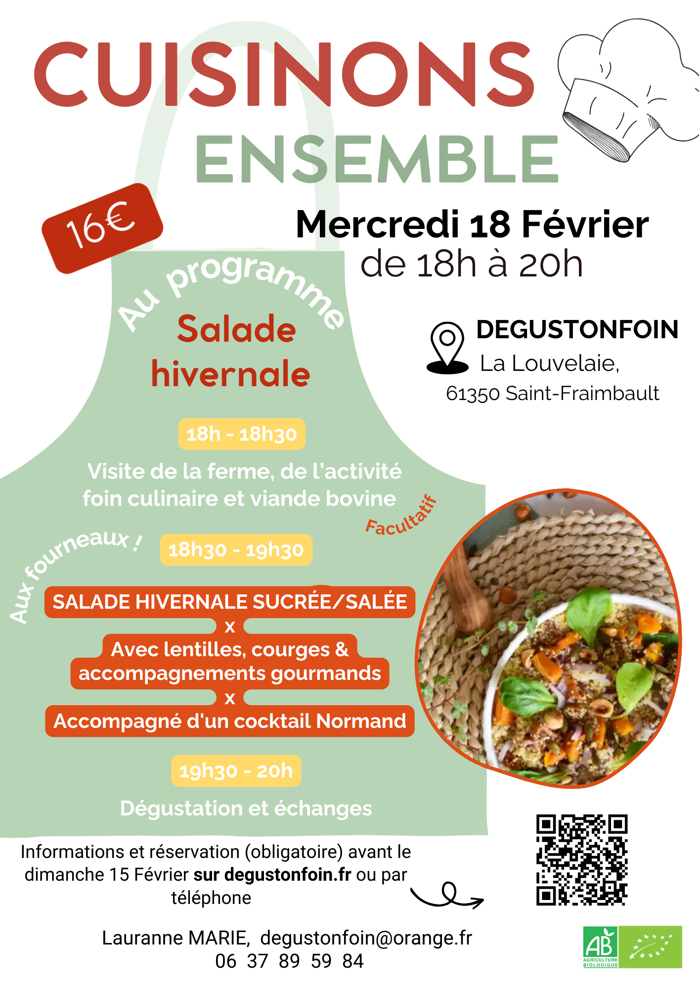 Cuisinons ensemble - Salade Hivernale