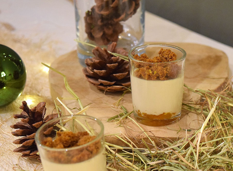Panna cotta festive