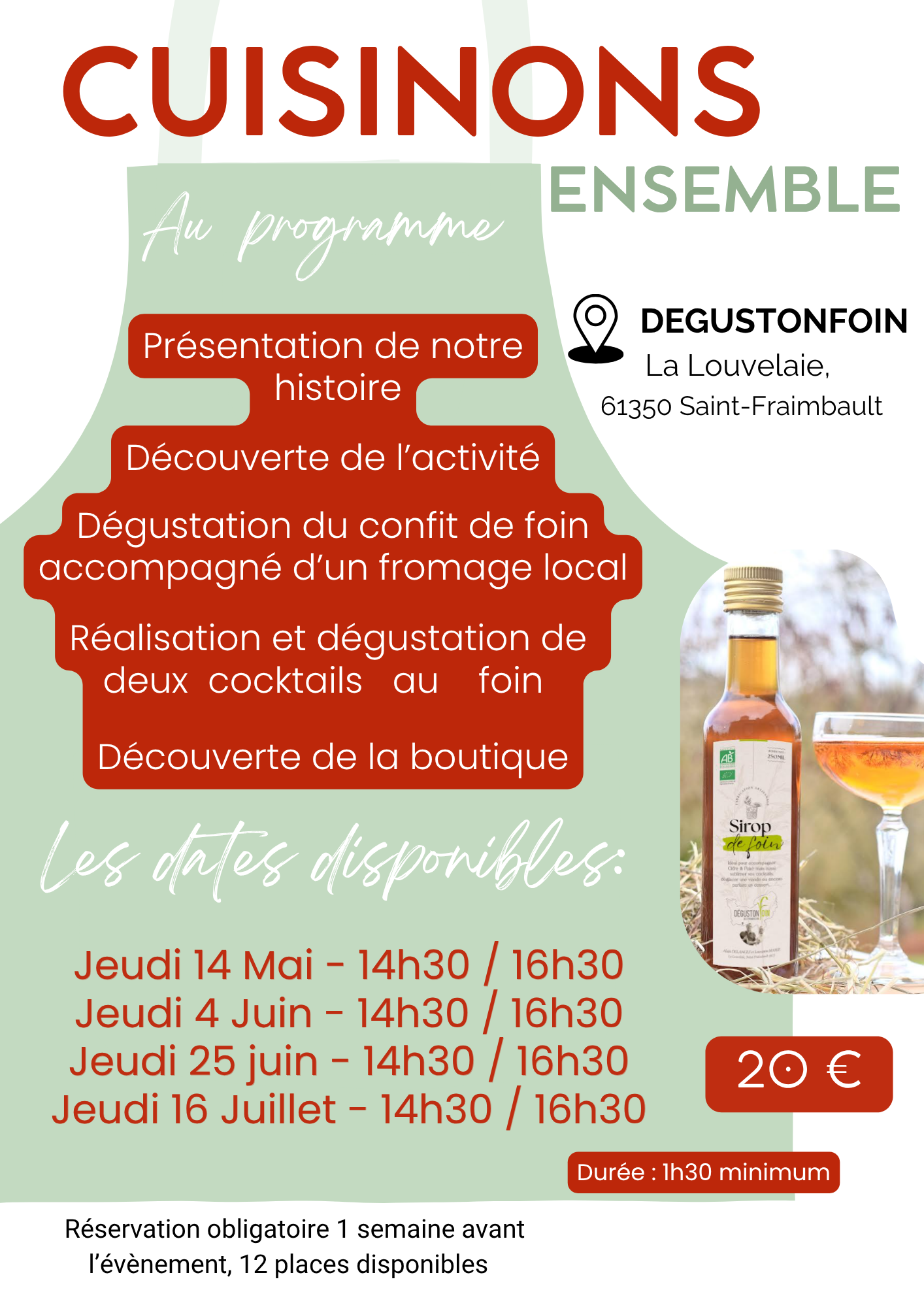 Atelier découverte du foin culinaire