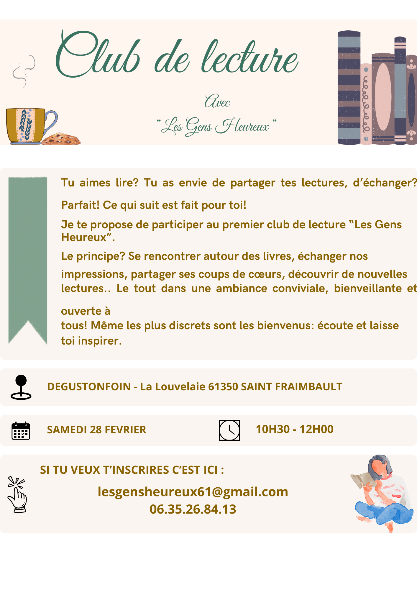 Atelier lecture - Samedi 28 Février