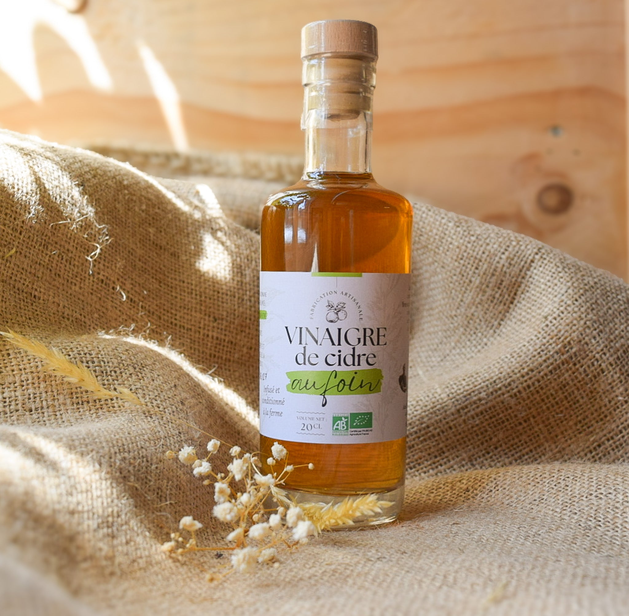 Vinaigre de cidre au foin - 200 ml