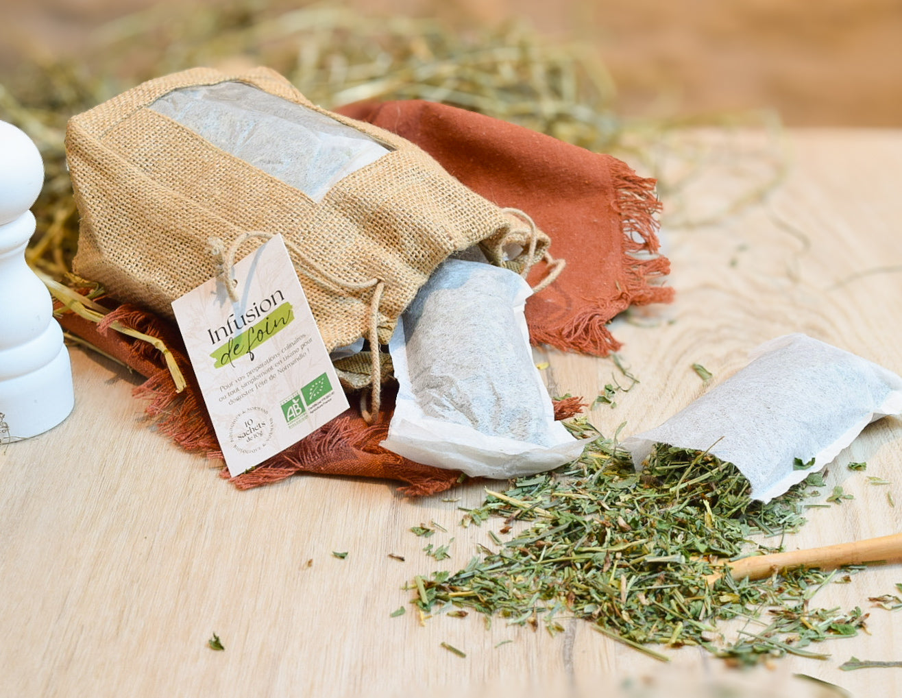 Foin pour infusions - 10 sachets de 10g