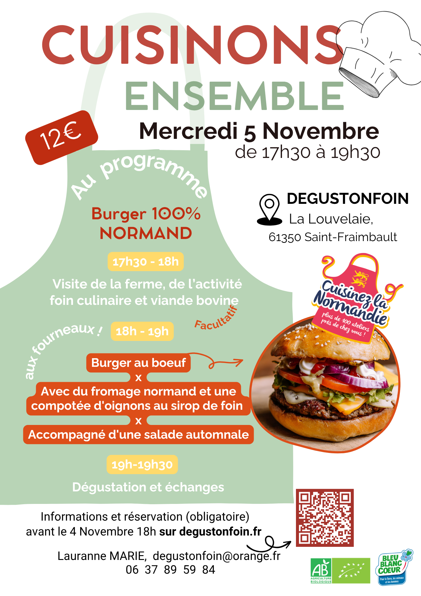 Cuisinons Ensemble - Burger 100% Normand
