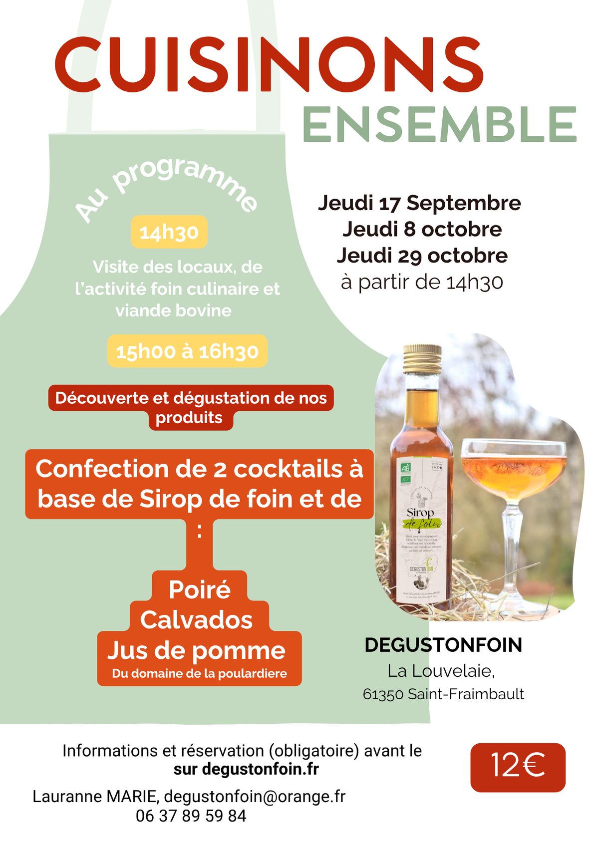 Atelier découverte du foin culinaire
